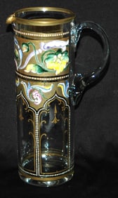SET - 7 Myers Neffe Enameled Glass in Original Box