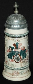 Diesinger Eagle Shield Floral & Saiboats Stein