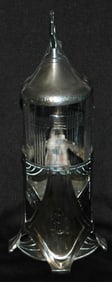 Art Nouveau Glass Insert Body Stein dated 1912