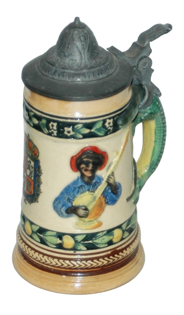1/8L St Augustine FL Black Boy & Alligator Stein (1 of 4)