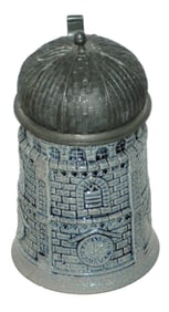 1/8L Frauenkirche Tower Stoneware Character Stein