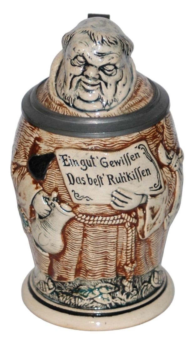 1/4L Dumler & Breiden Monk Character Stein (1 of 3)