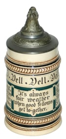 3/10L Cornell University Relief Souvenir Stein
