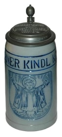 1L Munchener Kindl Keller Munich Child Stein & Lid