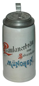 1L Paulanerbrau Salvaterkeller Munchen Syein & Lid