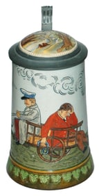 Drunk Rides in Cart w Coachman HR Stein