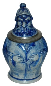 Knight in Helmet & Monks Robe Character Stein