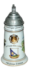 US Cold War Regimental Stein w Truck Finial
