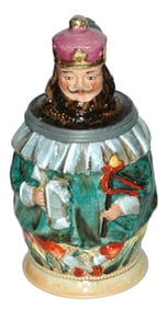 1/4L Diesinger King w Beer Stein Character Stein