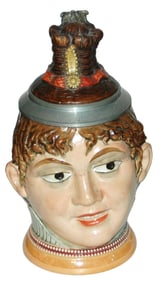 Woman w Fancy Hair Diesinger Character Stein