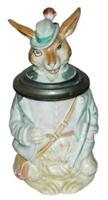 RPM Porcelain Hunter Rabbit Character Stein