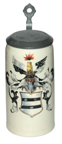 1L Fancy Shield Stein w Engraved Student Lid
