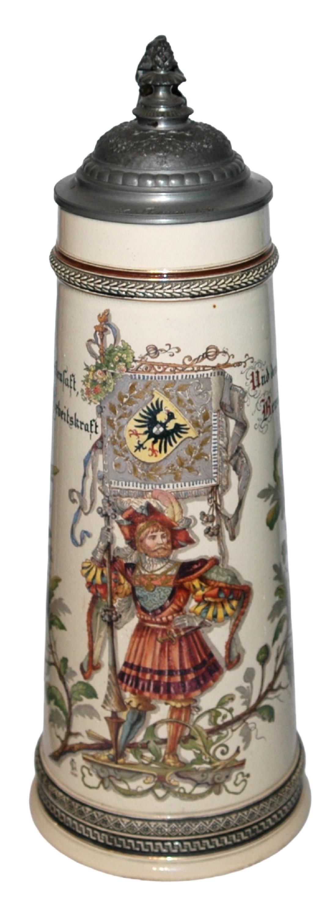 3L  Landsknecht w Eagle Flag Stein w Fancy Pewter (1 of 5)