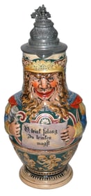 2L Bearded Knight w Verse Character Stein