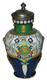 3L Hafnerware Angels & Church Symbols Stein