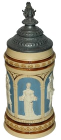 1L Barmaid & Landsknecht Stein w Fancy Lid