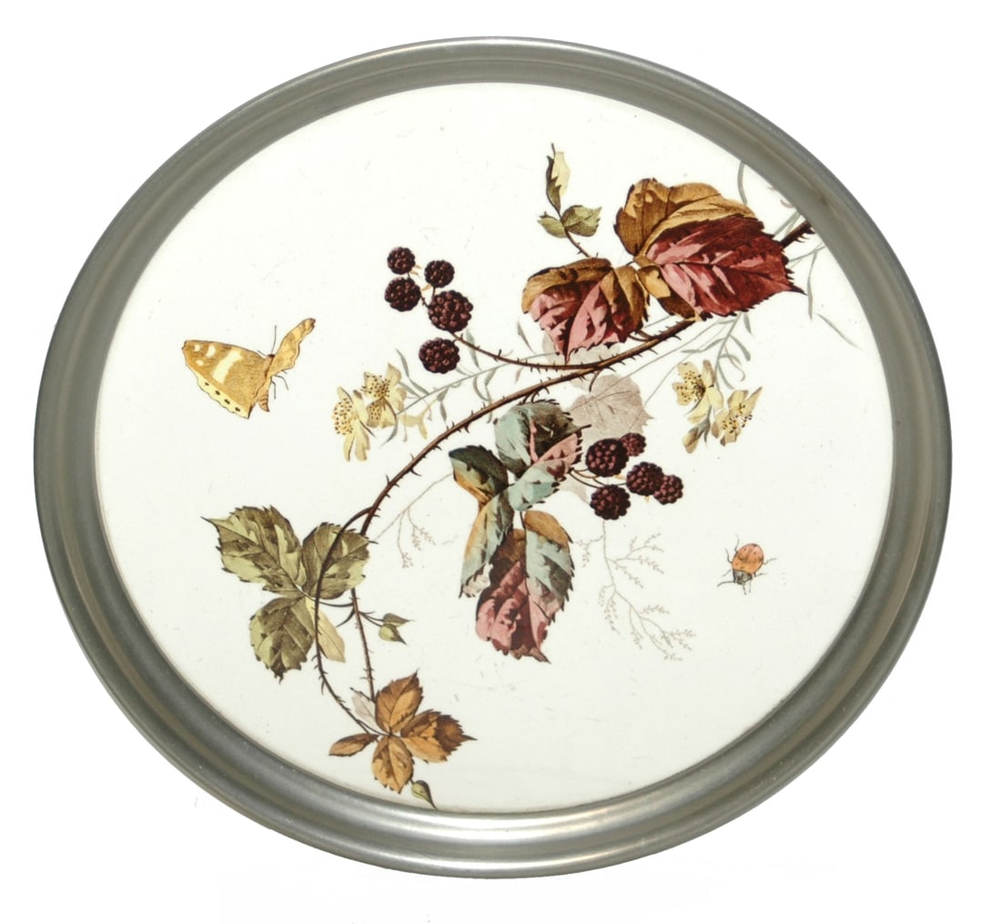 Mettlach 13 -1/4"Butterfly & Branch Serving Tray (1 of 1)