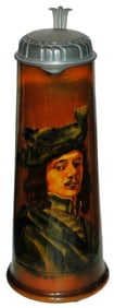 2L Mettlach Rookwood Dressy Man Stein