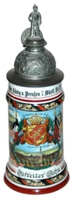 Regimental Inft Nr 125 Stuttgart Stein w 4 Scenes