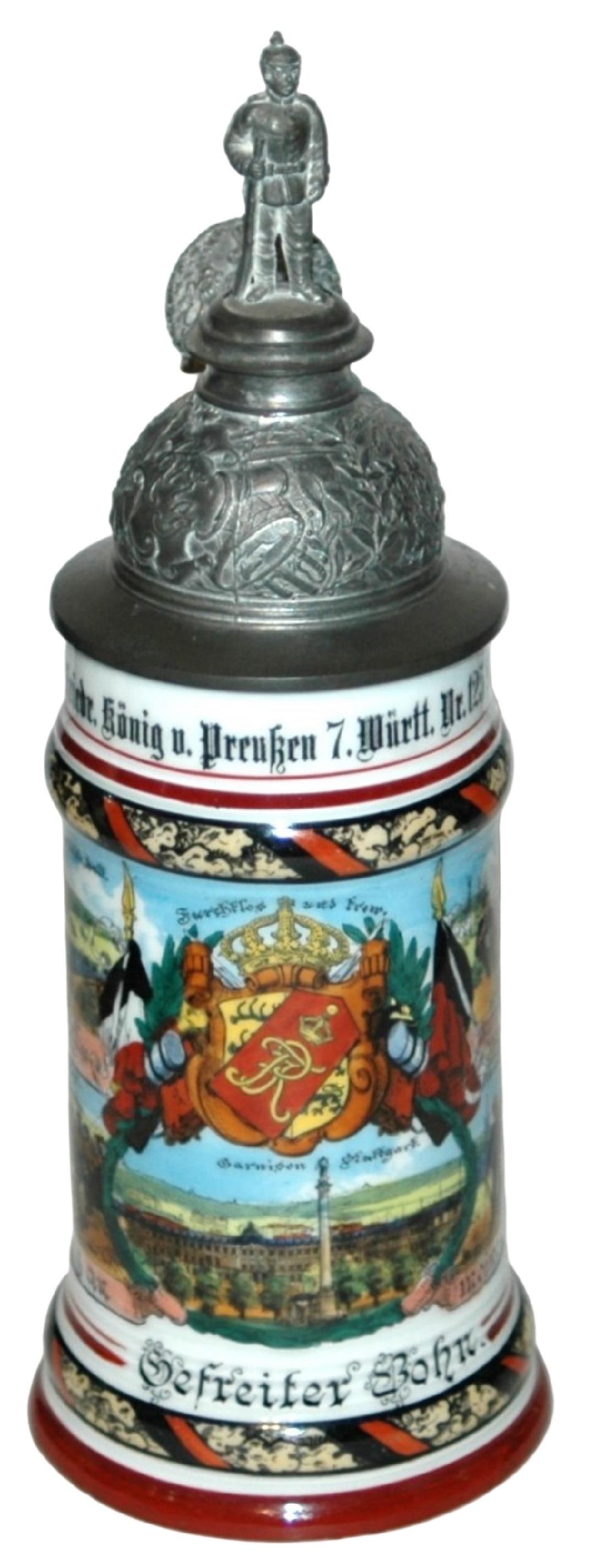 Regimental Inft Nr 125 Stuttgart Stein w 4 Scenes (1 of 4)
