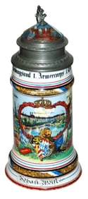 Regimental Armeecorps Stein w Prism Lid