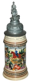 Regimental Drag Stein w Stanhope in Eagle Thmblft
