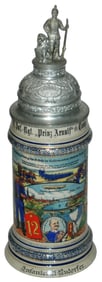 Regimental 12 Inft Stein w 4 Side Scenes