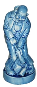 Man w Wine S&V Character Decanter Bottle