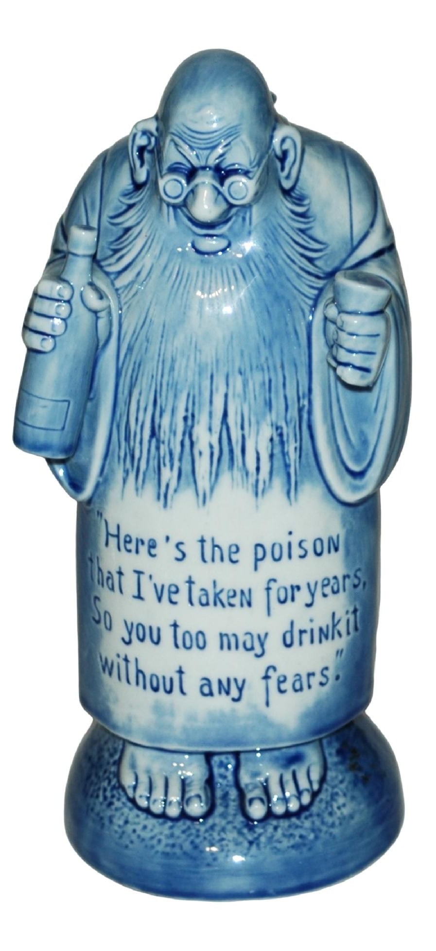 Bearded Man w Goblet & Verse Character Decanter (1 of 4)