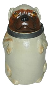 Mettlach Pug Dog Character Stein