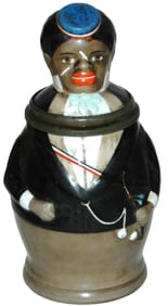 Black Dueling Fraternal Student Character Stein