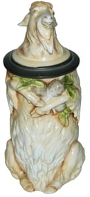 Schierholz Goat w Radishes Character Stein