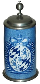 1L Bayreuth Faience Stein w Bavarian Shield c.1745