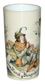 Mettlach Flute Musician Beaker