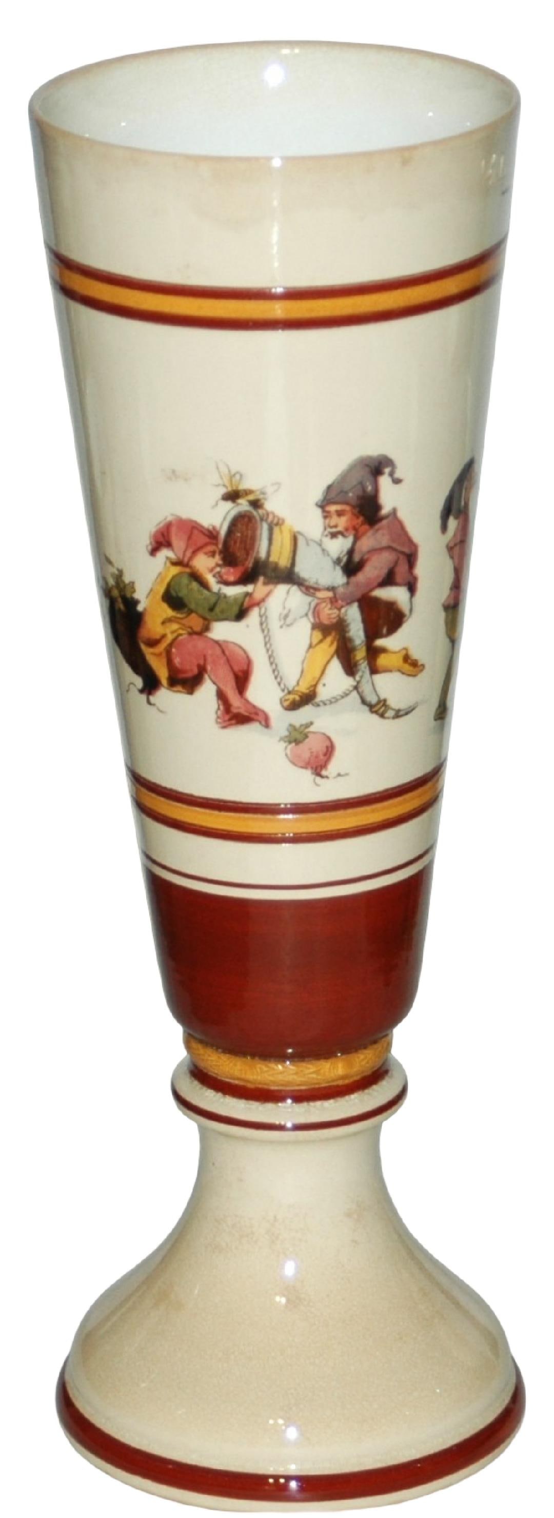 Mettlach 11" Pilsner Beaker Drinking Music Dwarfs (1 of 3)