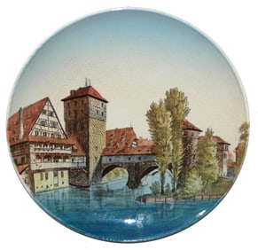 Mettlach 12" Plaque Henkersteg Nurnberg