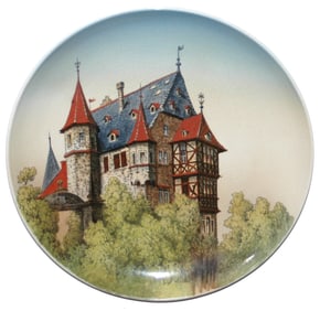 Mettlach 12" Plaque, Geisenheim a. Rh