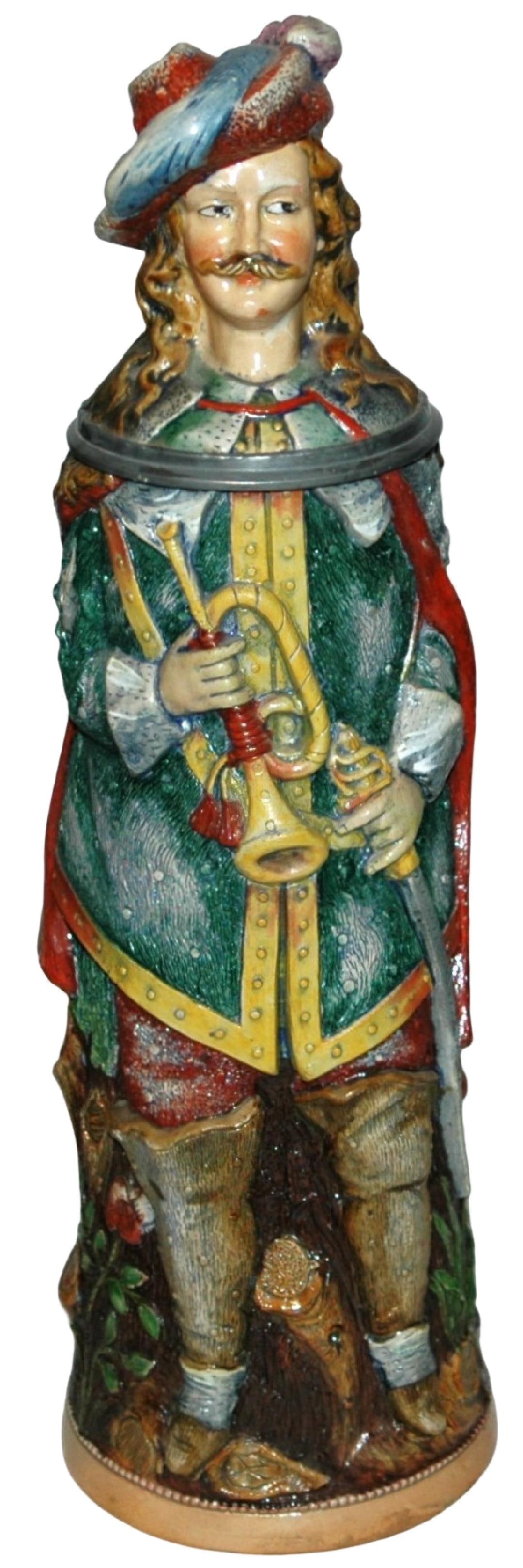 2L Diesinger Fancy Dressed Trumpeter Stein (1 of 4)