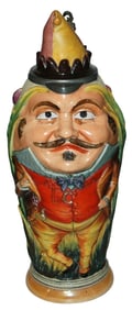 2L Diesinger Dressy Man in Jester Hat Stein
