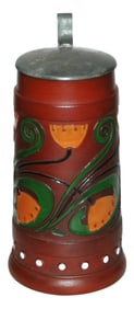 1L Terra Sigilata Art Nouveau Floral Stein