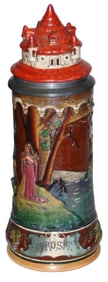 Drachenfels Women Tower Character Stein & Lid