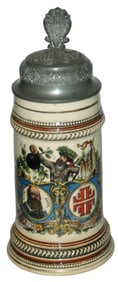 Father Jahn 4F Stein & Fancy Pewter 4F Lid