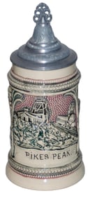 1/4L Diesinger Pikes Peak Colorado Souvenir Stein