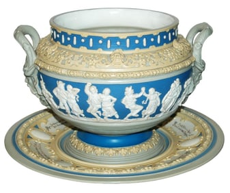 Mettlach Relief Festival Celebration Punch Bowl