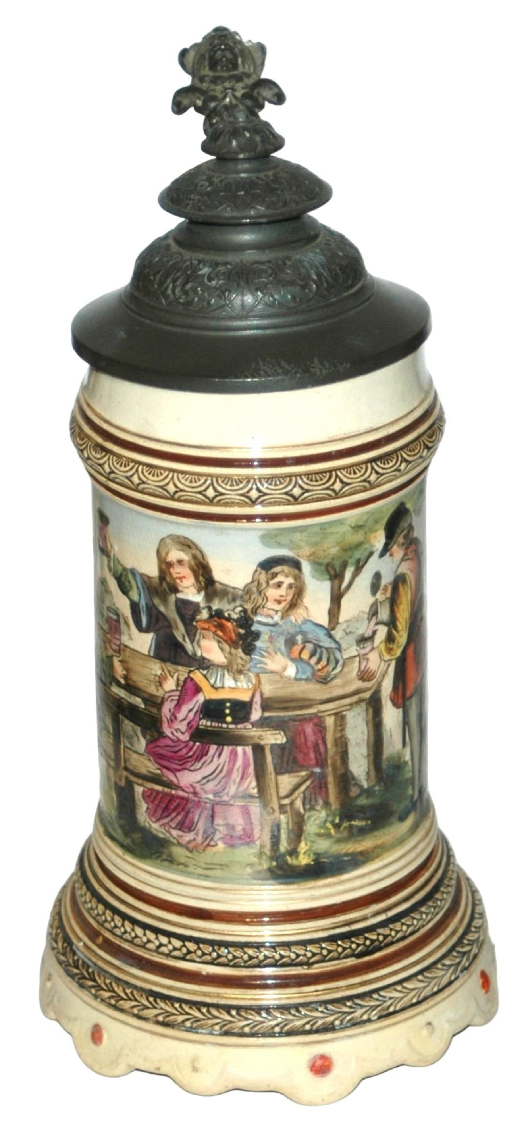 Party Stein w Large Music Box Base & Fancy Lid (1 of 4)