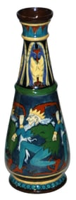 Fenton Bearded Dwarf Vase by Fredrick Rhead
