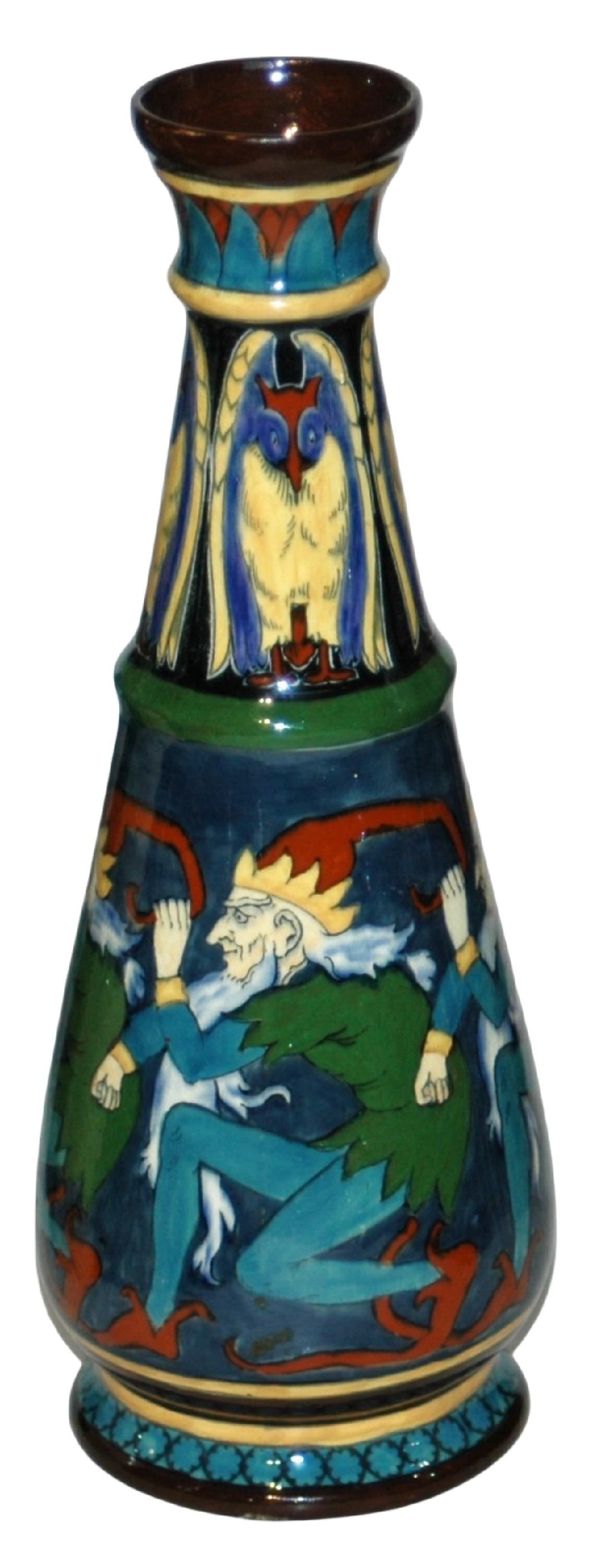 Fenton Bearded Dwarf Vase by Fredrick Rhead (1 of 3)