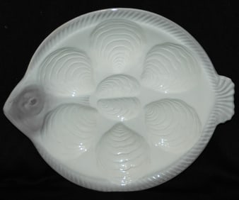 Oyster Plate, German Porcelain in Shape of Fish