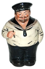 German Sailor Character Stein, S.M.S. Hat Band