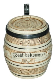 Barrel & Verse Character Stein w Inlay Lid
